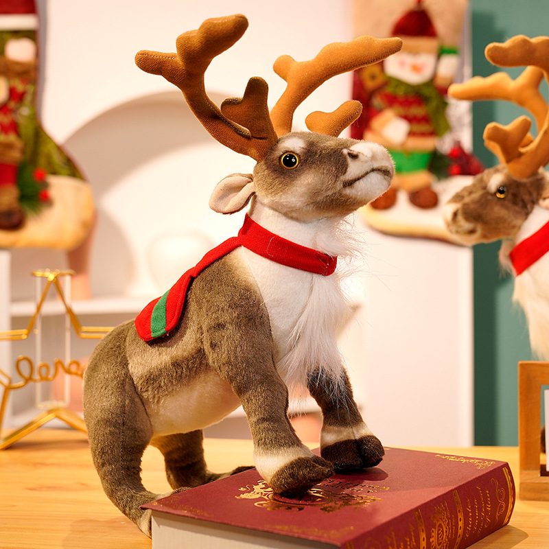 Best Kids Toys Xmas - 子供のためのおもちゃの置物,幼児のためのおもちゃ,クリスマスの鹿,柔らかい人形,クリスマスのelk,新年の装飾,子供への最高の贈り物