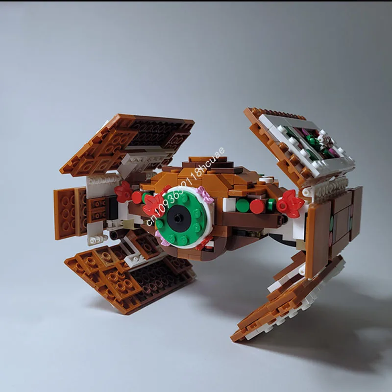 Kid Toys Ads - 新しい 500 個ジンジャーブレッド TIE/ad アドバンスドスターファイターモデルビルディングブロック Diy