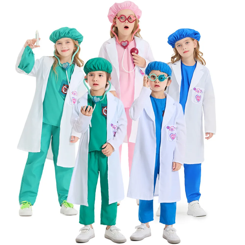 Kids Toys Doctor Set - 男の子女の子シミュレーションドクターナース作業服おもちゃセット付き子供用手術室ロールプレイコスチューム
