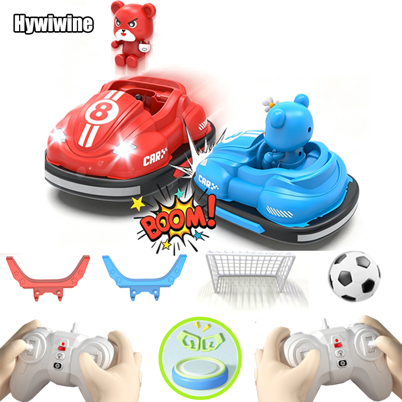 Kids Toys Under 50 - 2.4G RCバンパーカー 子供用 2人対戦 バトルレーシングおもちゃ LEDライトと音楽付き