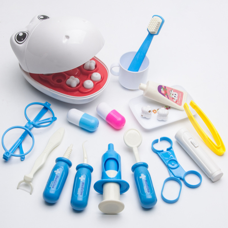 Kids Toys Doctor Set - ペット歯科医のおもちゃごっこ遊びドクター Educationa おもちゃ子供のためのシミュレーション医学抜歯歯モデルギフト子供のための