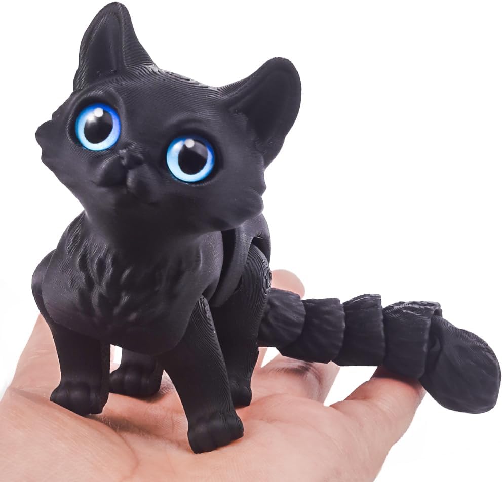 Kids Toys Basket - 3Dプリントされた猫のフィジェットトイ、ストレス解消、デスクトップデコレーション、バスケットの飾り、子供へのプレゼント