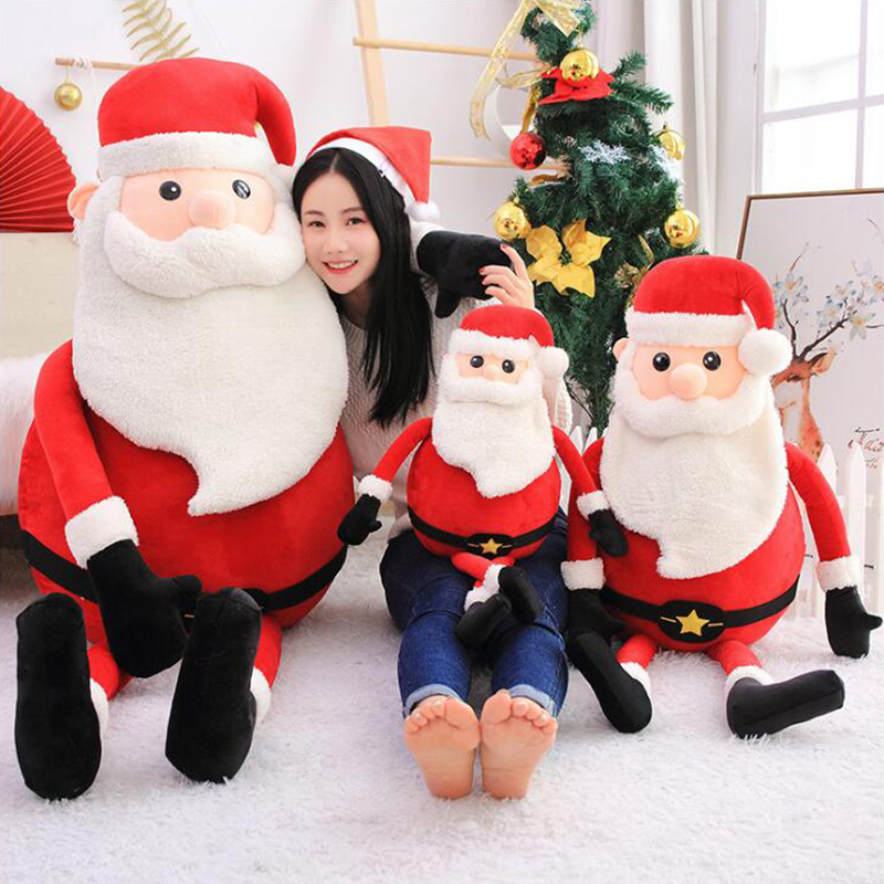 休暇のクリスマスサンタクロースのぬいぐるみ、雪だるまのぬいぐ - Best Kids Toys Xmas のレビューと価格