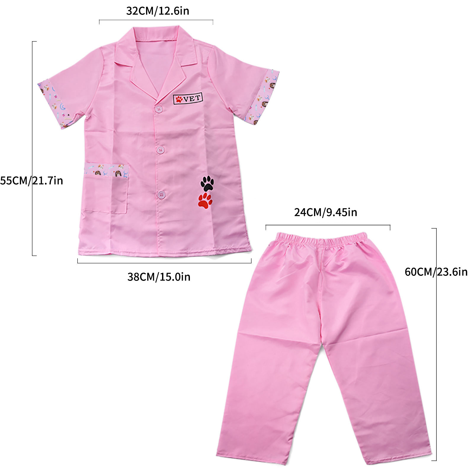 子供用ペットドクターロールプレイ獣医服ファミリードレスアップ - Kids Toys Doctor Set のレビューと価格