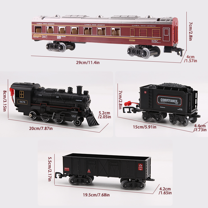 古典的な電池式電気鉄道列車蒸気機関車セット煙列車のおもちゃに - Kid Toys Ads のレビューと価格