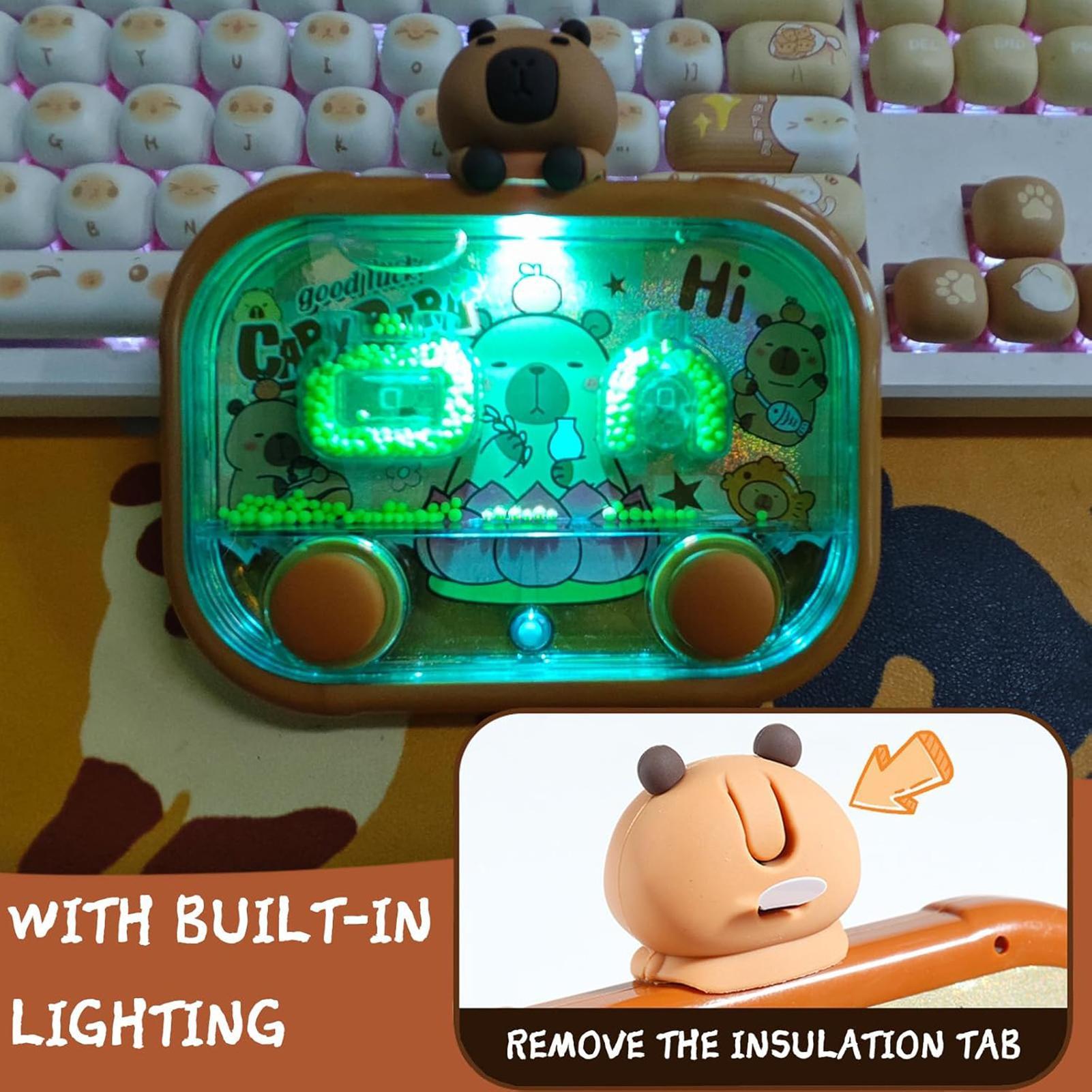 カピバラ型ハンドヘルドウォーターゲーム（LEDライト付き）、 - Kids Y Toys のレビューと価格