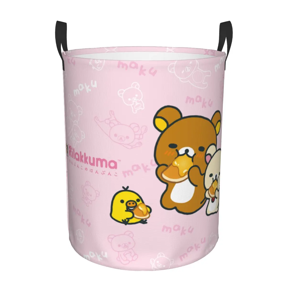 かわいい漫画リラックマクマランドリーバスケット折りたたみおも - Kids Toys Basket のレビューと価格