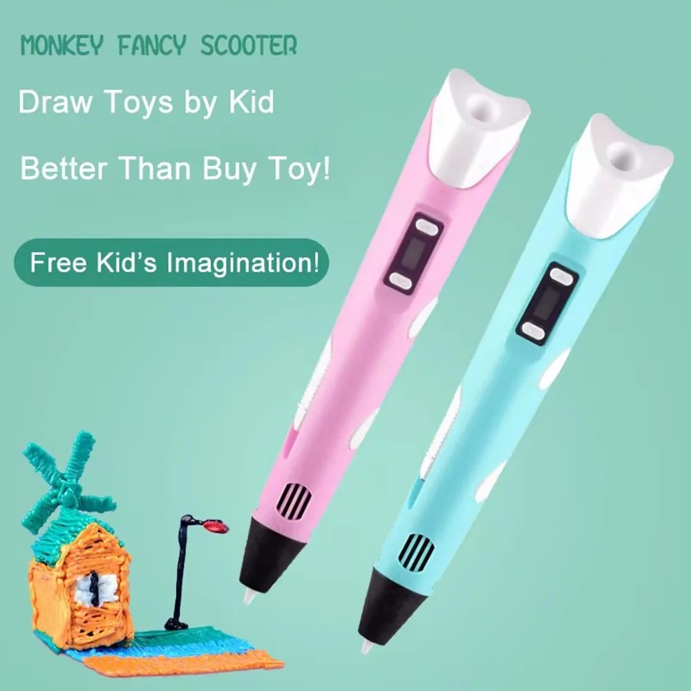 新型3Dプリントペン 子供用3Dペン DIY描画ペン PLA - Kids Toys Uk のレビューと価格