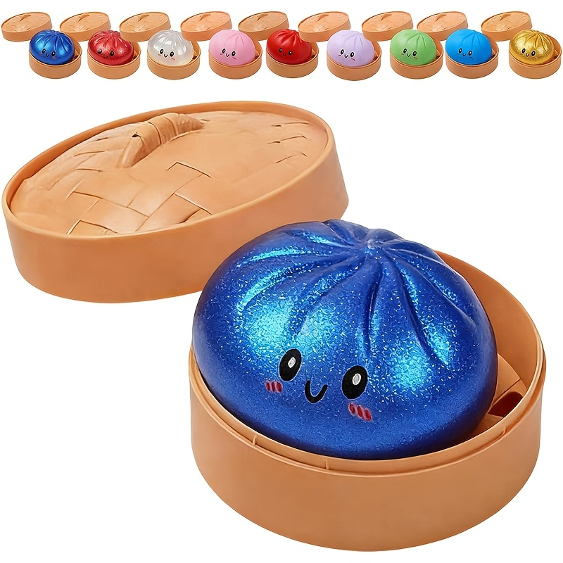 グリッターダンプリングスクイーズトイジャンボバオバンストレス - Kids Toys Basket のレビューと価格