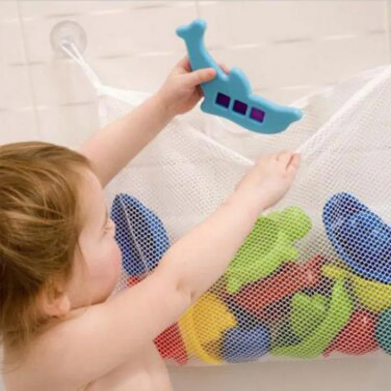 ベビーバスルームメッシュバスバッグ子供漫画バスケットネット子 - Kids Toys Basket のレビューと価格