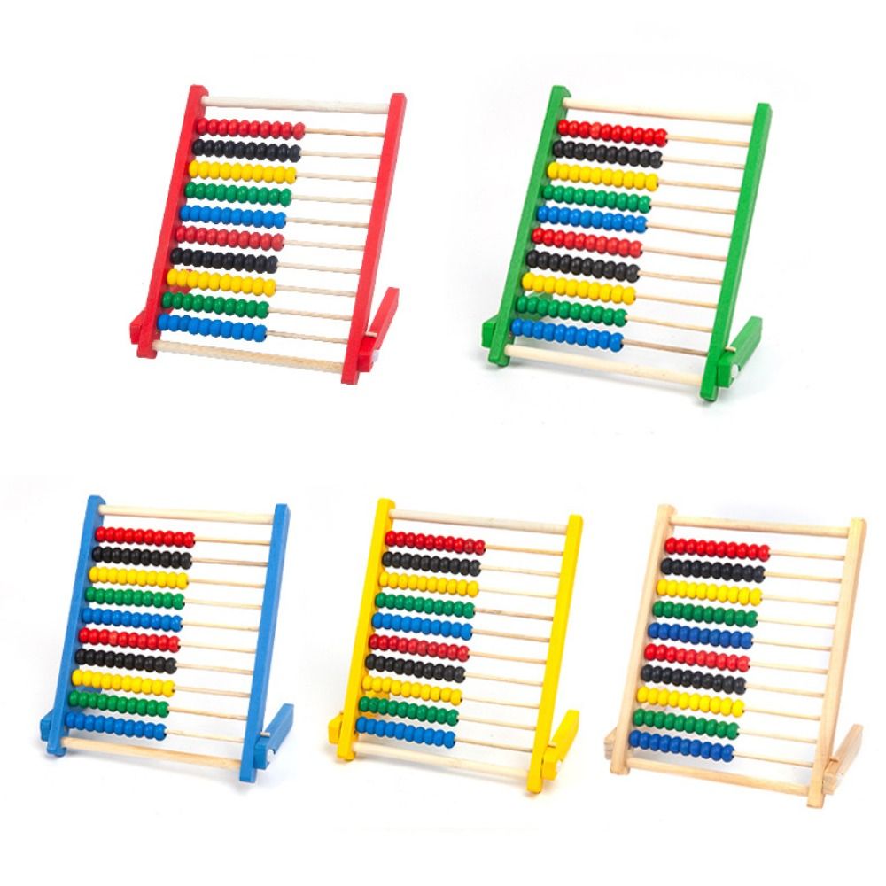 耐久性のある木製そろばん 教育用 赤青黄 計算ラック 知能開 - Kids Toys Yellow のレビューと価格