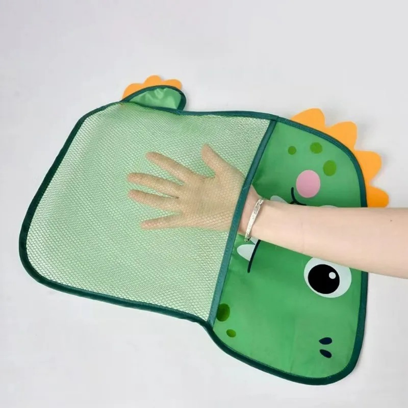 ベビーバスルームメッシュバッグ漫画動物の形の布製砂遊びおもち - Kids Toys Basket のレビューと価格