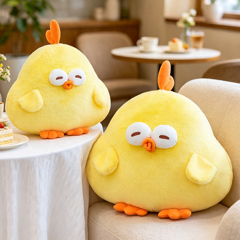 新しいかわいいドゥンドゥンチキンぬいぐるみ、柔らかい黄色のチ - Kids Toys Yellow のレビューと価格