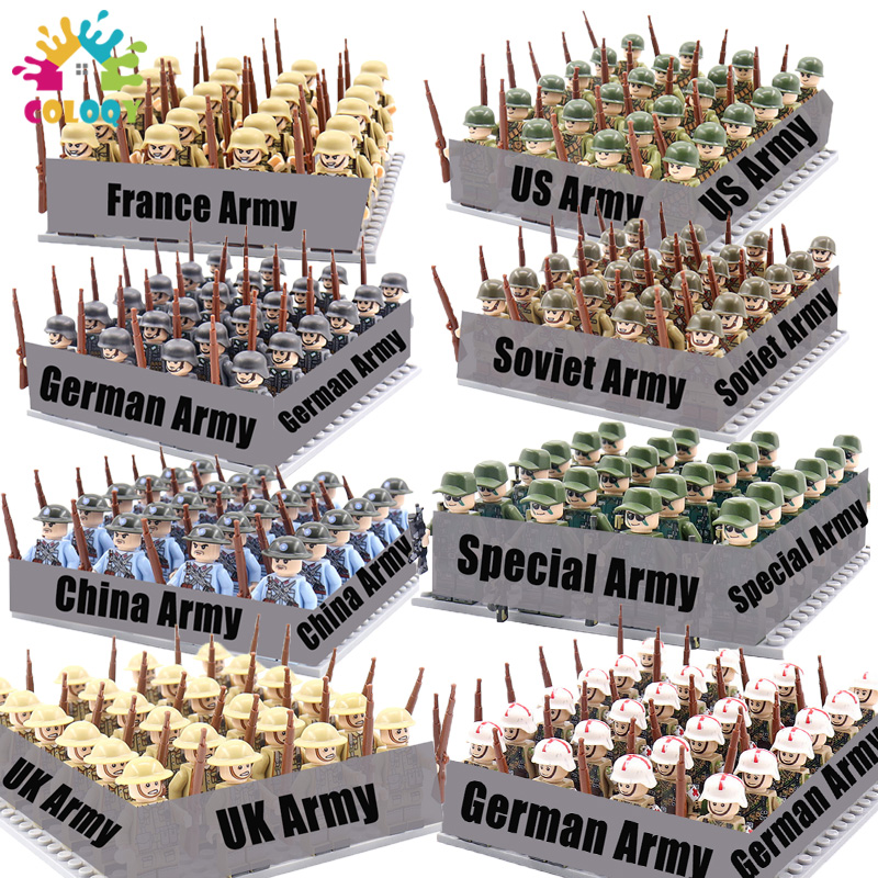 子供向けおもちゃ 第二次世界大戦 24個セット 軍隊 ビルデ - Kids Toys Uk のレビューと価格