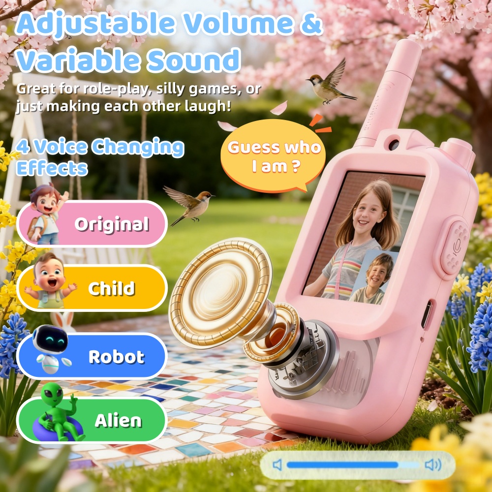 2個セット 子供用ビデオウォーキートーキー 2インチHDスク - Kid Toys Ads のレビューと価格