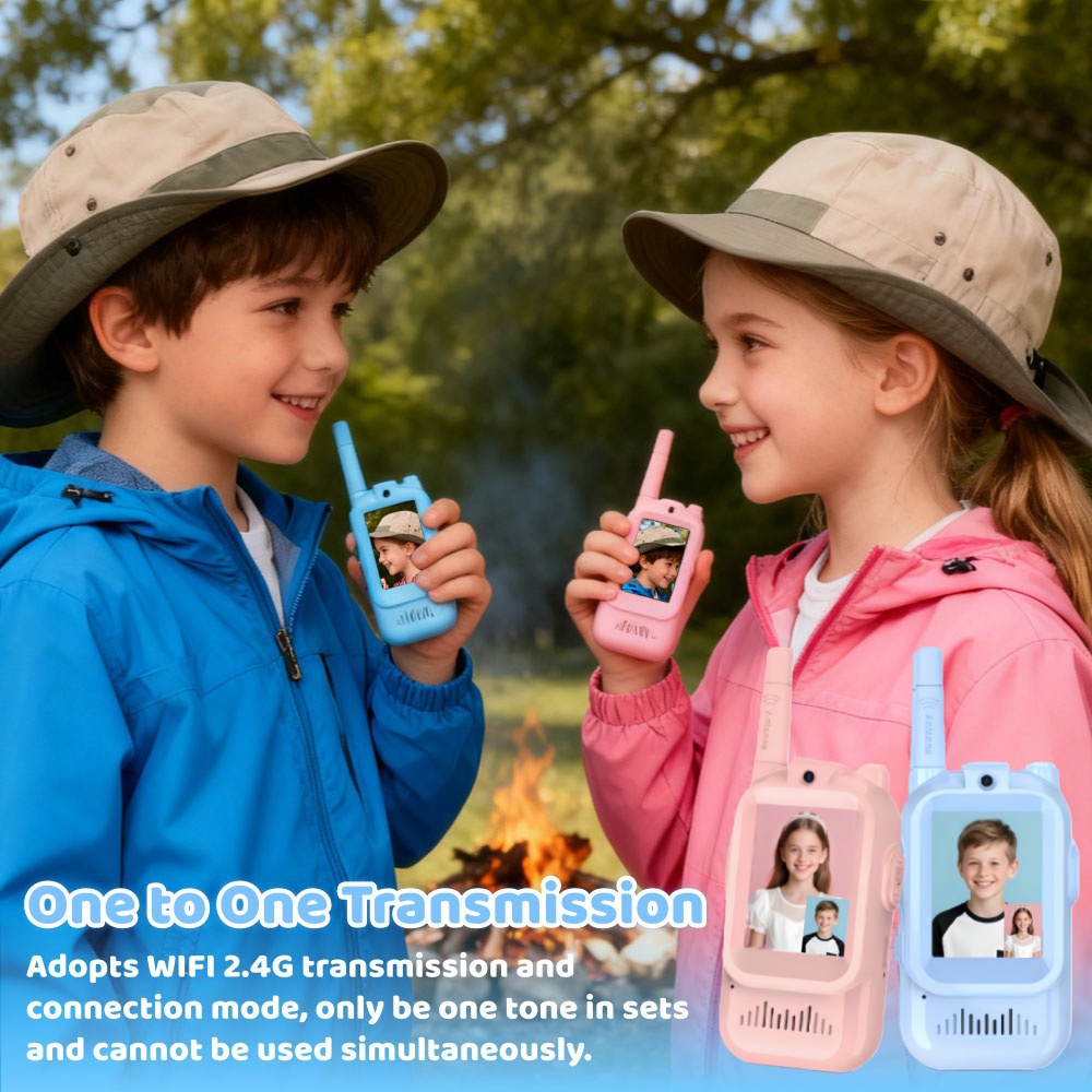 2個セット 子供用ビデオウォーキートーキー 2インチHDスク - Kid Toys Ads のレビューと価格