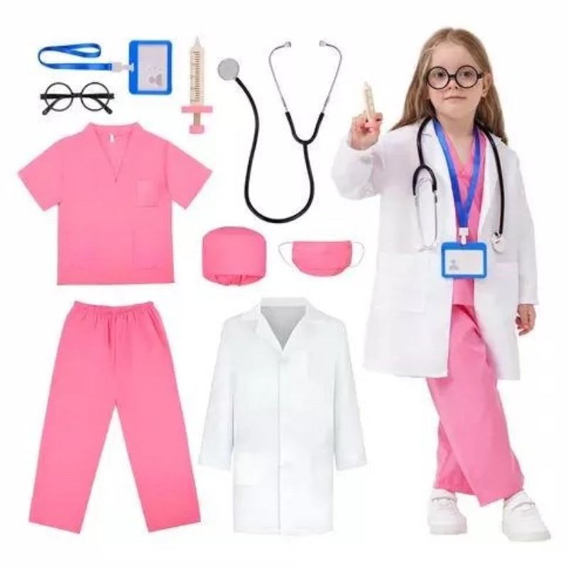 キッズドクターごっこ遊びセット白衣聴診器おもちゃバッグコスプ - Kids Toys Doctor Set のレビューと価格