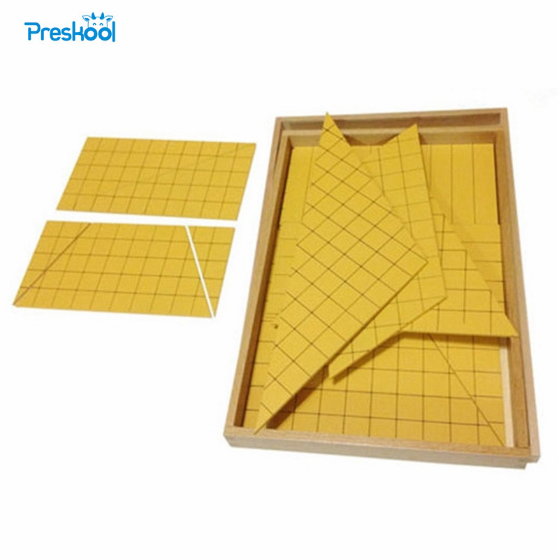 モンテッソーリ子供のおもちゃベビー木黄色三角形ためエリア学習 - Kids Toys Yellow のレビューと価格