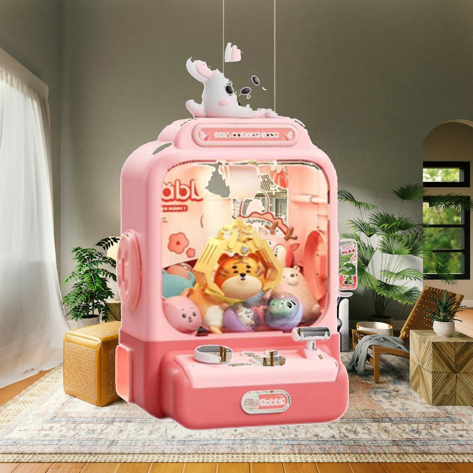 電子クレーンゲーム機、音付きぬいぐるみ掴み取りおもちゃ、ごっ - Kids Toys Vending Machine のレビューと価格