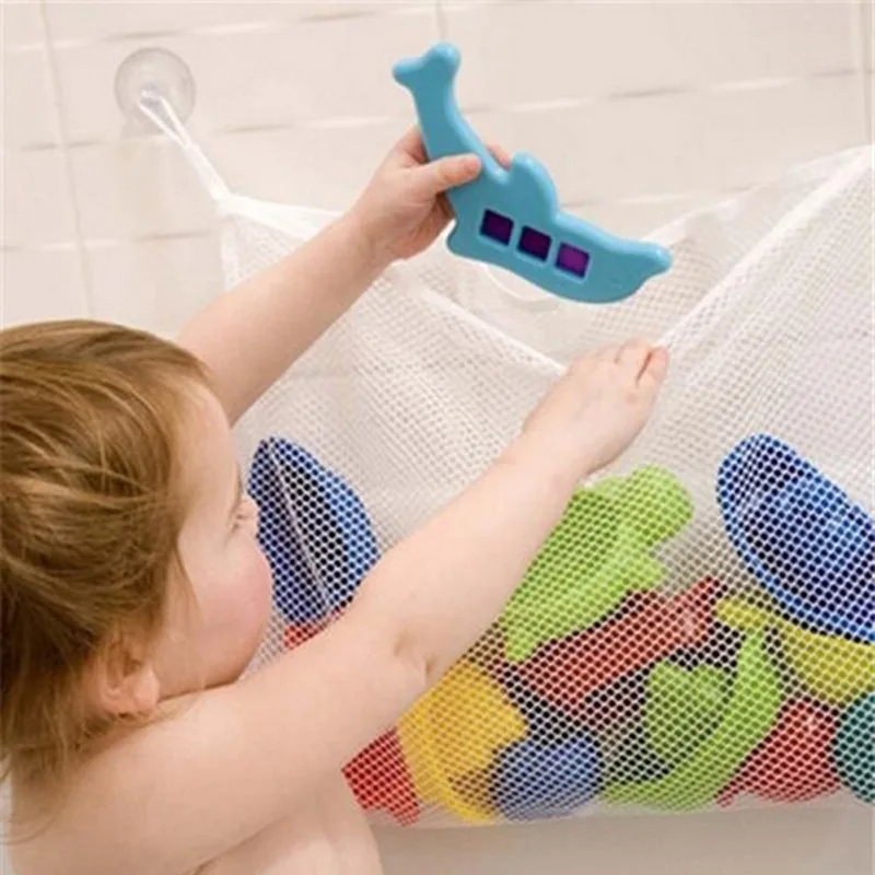 ベビーバスルームメッシュバスバッグ子供漫画バスケットネット子 - Kids Toys Basket のレビューと価格