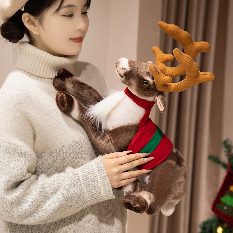 かわいいトナカイのぬいぐるみ、クリスマスのトナカイのぬいぐる - Best Kids Toys Xmas のレビューと価格