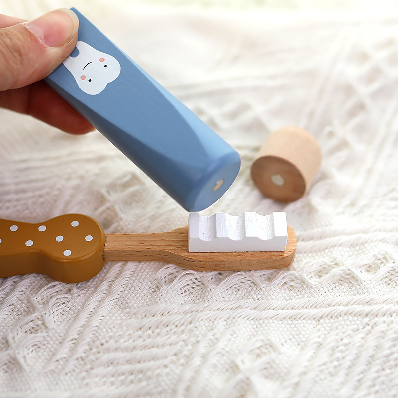 木製子供用お医者さんごっこ歯医者さんセット、歯磨きとおままご - Kids Toys Doctor Set のレビューと価格