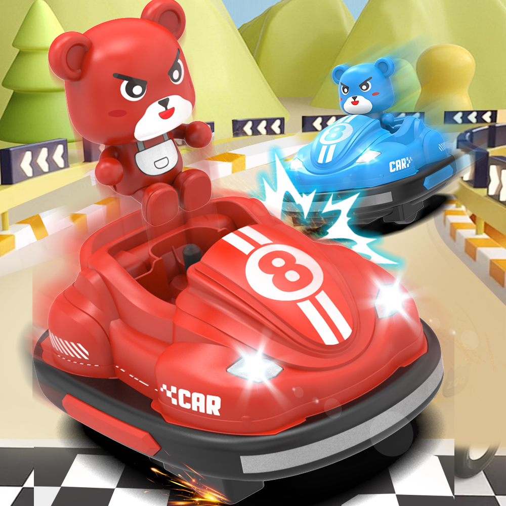 2.4G バンパーバトル RC カー LED 音楽付き ぬい - Kids Toys Under 50 のレビューと価格