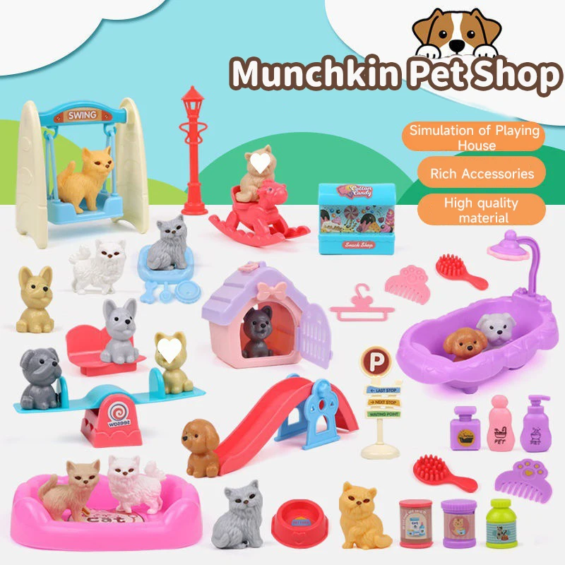 犬のぬいぐるみセット 子犬ごっこ遊びおもちゃ 子供用プレイハ - Kids Toys Basket のレビューと価格