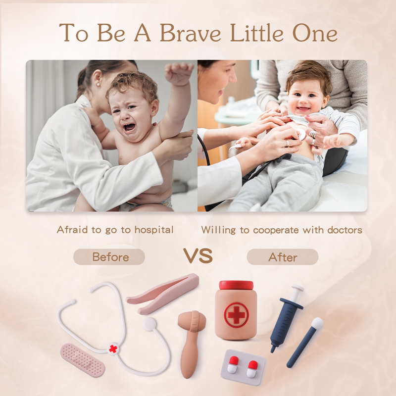 ドクタートイズ ごっこ遊び シリコーンプレイドクターキット  - Kids Toys Doctor Set のレビューと価格