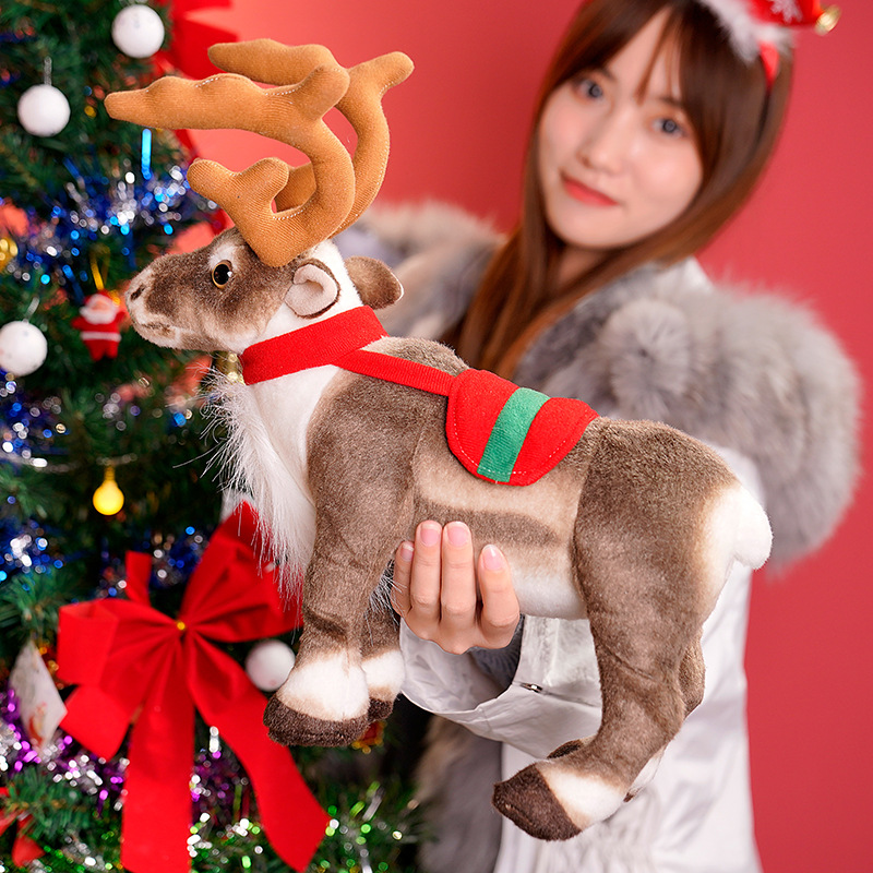 シミュレーショントナカイぬいぐるみクリスマス鹿ぬいぐるみ人形 - Best Kids Toys Xmas のレビューと価格