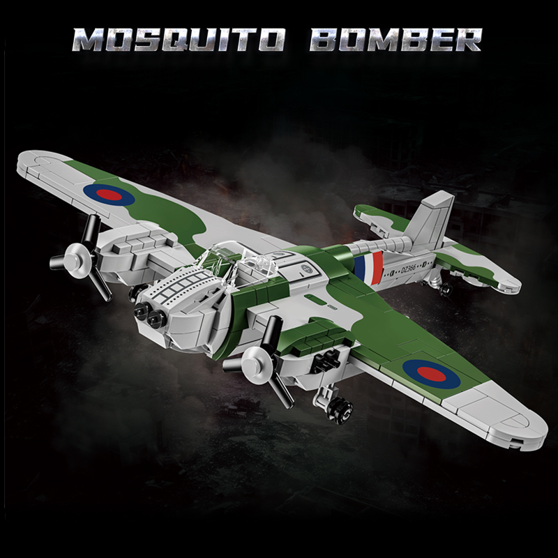 英国軍 WW2 デハビランド蚊航空戦闘機ビルディングブロック - Kids Toys Uk のレビューと価格