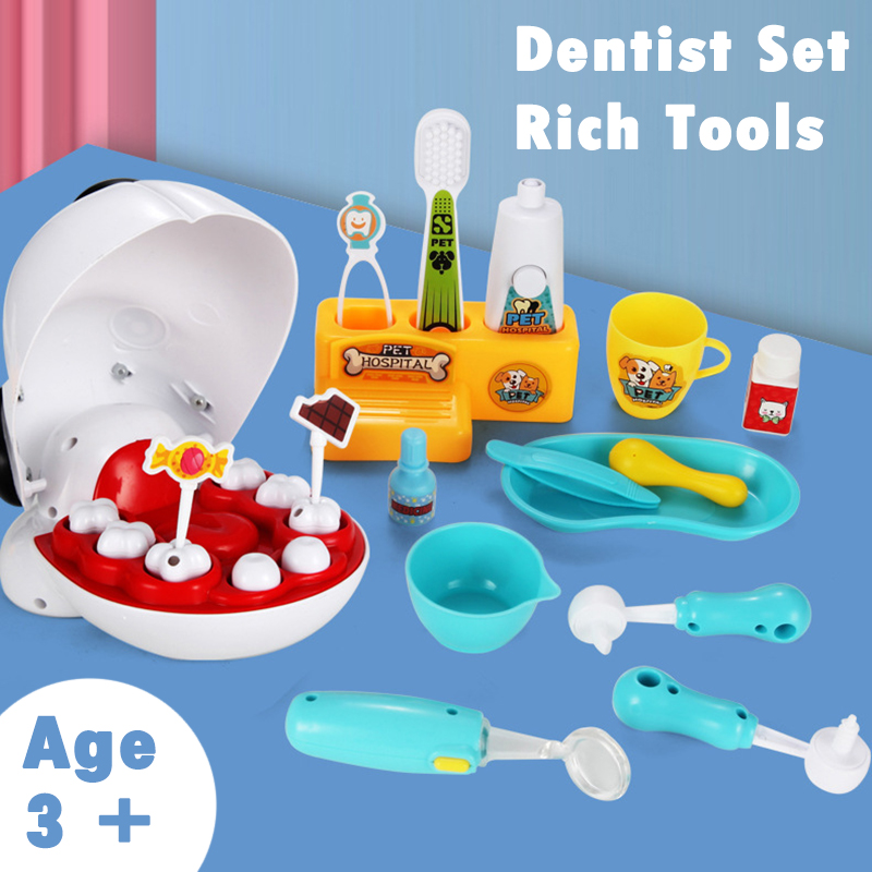 ペット歯科医のおもちゃごっこ遊びドクター Education - Kids Toys Doctor Set のレビューと価格