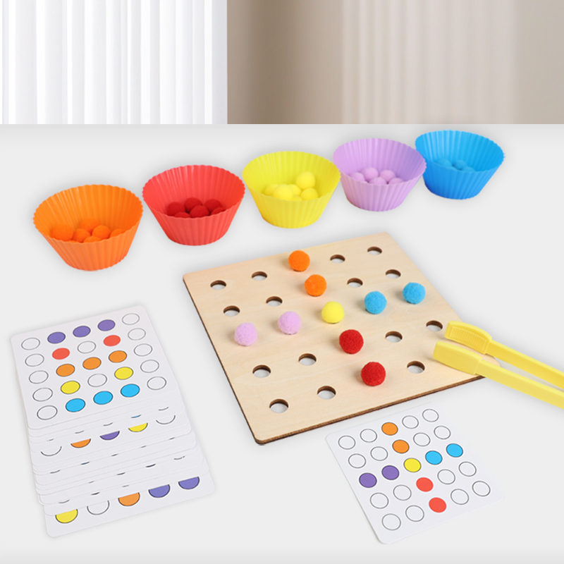 木製クリップビーズおもちゃモンテッソーリ微細運動トレーニング - Kid Toys Ads のレビューと価格