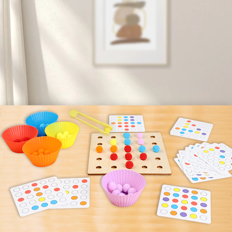 木製クリップビーズおもちゃモンテッソーリ微細運動トレーニング - Kid Toys Ads のレビューと価格