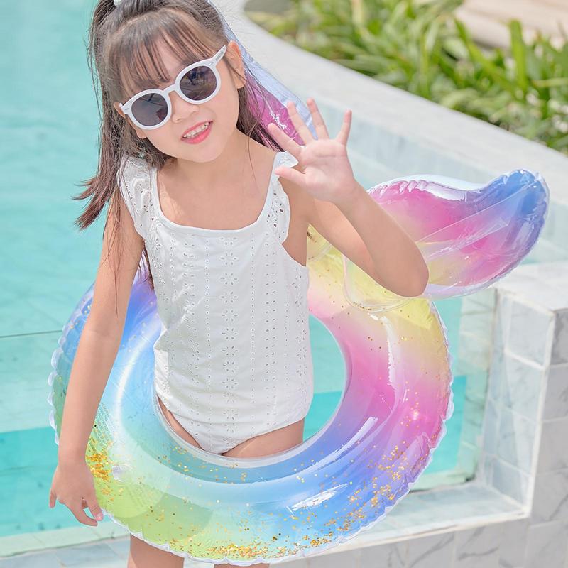 インフレータブル水泳リングマーメイドテールスパンコールプール - Kids Toys Play Youtube のレビューと価格